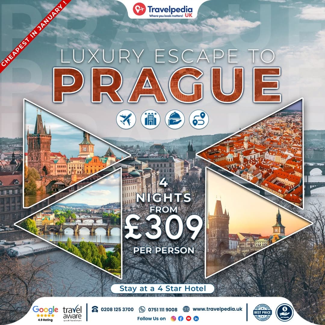 Prague Travel Flyer